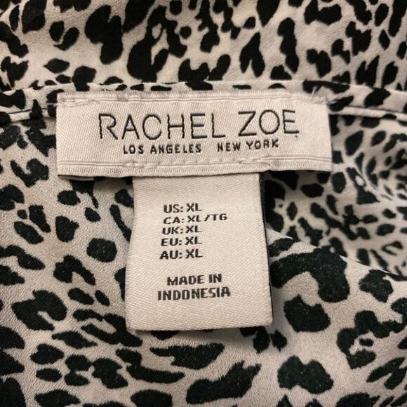 Rachel Zoe Lace Leopard Animal Print Tank Top - Picture 4 of 6